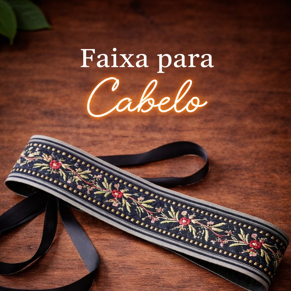 Faixa para cabelo preta - Encanto Astral