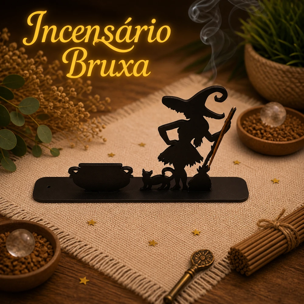 Incensário Bruxa - Encanto Astral